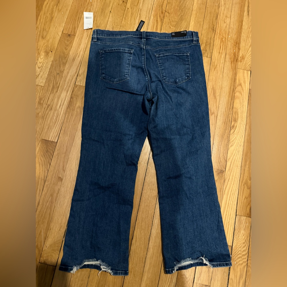NEW J Brand Selena Crop Bootcut Mid-Rise Jeans Denim Polaris Destruct Sz 32 $248